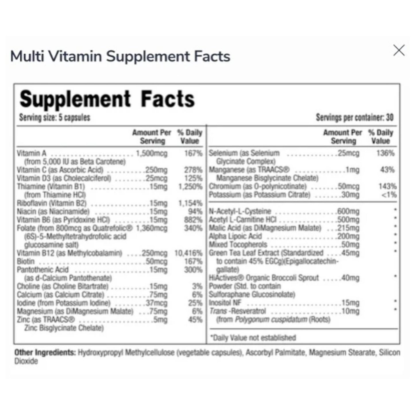 MULTIVITAMINICO + PROTECTOR HEPATICO (NAC 600mg)